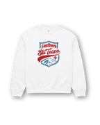 SAALBACH SKI TEAM HEAVY SWEATER featuring retro ski style and cozy unisex fit, perfect for après-ski fashion.