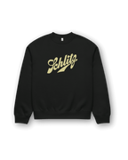 SCHLITZ HEAVY SWEATER featuring oversized fit and vintage design in black color.