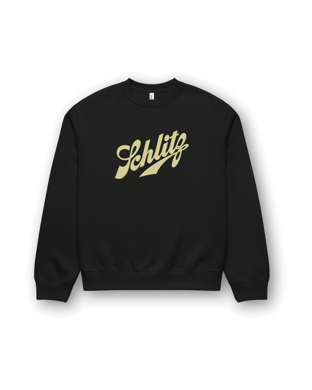SCHLITZ HEAVY SWEATER featuring oversized fit and vintage design in black color.