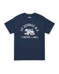 ST. GEORGE HIGH SCHOOL T-SHIRT from Binky Comfywear featuring a navy blue design with graphic print.