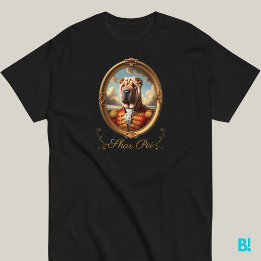 Shar Pei Napoleon Dog Portrait T-shirt – 100% Cotton Shar Pei fans, here’s your new favorite T-shirt! Napoleon dog portrait on 100% cotton, available in 7 colors. Order today! €29.50 B!NKY Comfywear