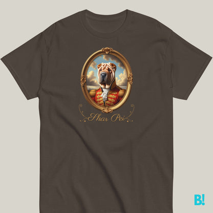 Shar Pei Napoleon Dog Portrait T-shirt – 100% Cotton Shar Pei fans, here’s your new favorite T-shirt! Napoleon dog portrait on 100% cotton, available in 7 colors. Order today! €29.50 B!NKY Comfywear