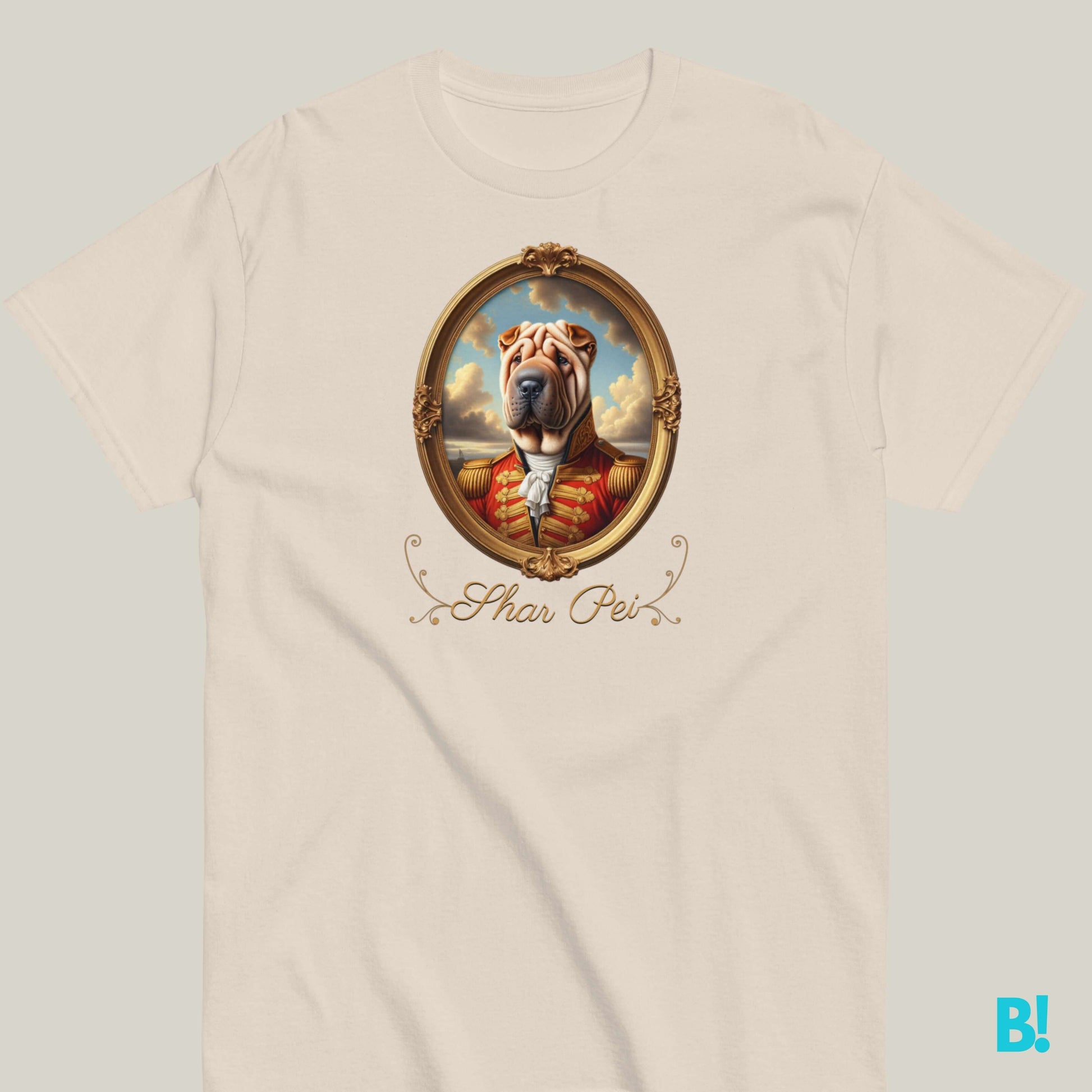 Shar Pei Napoleon Dog Portrait T-shirt – 100% Cotton Shar Pei fans, here’s your new favorite T-shirt! Napoleon dog portrait on 100% cotton, available in 7 colors. Order today! €29.50 B!NKY Comfywear