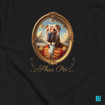 Shar Pei Napoleon Dog Portrait T-shirt – 100% Cotton Shar Pei fans, here’s your new favorite T-shirt! Napoleon dog portrait on 100% cotton, available in 7 colors. Order today! €29.50 B!NKY Comfywear