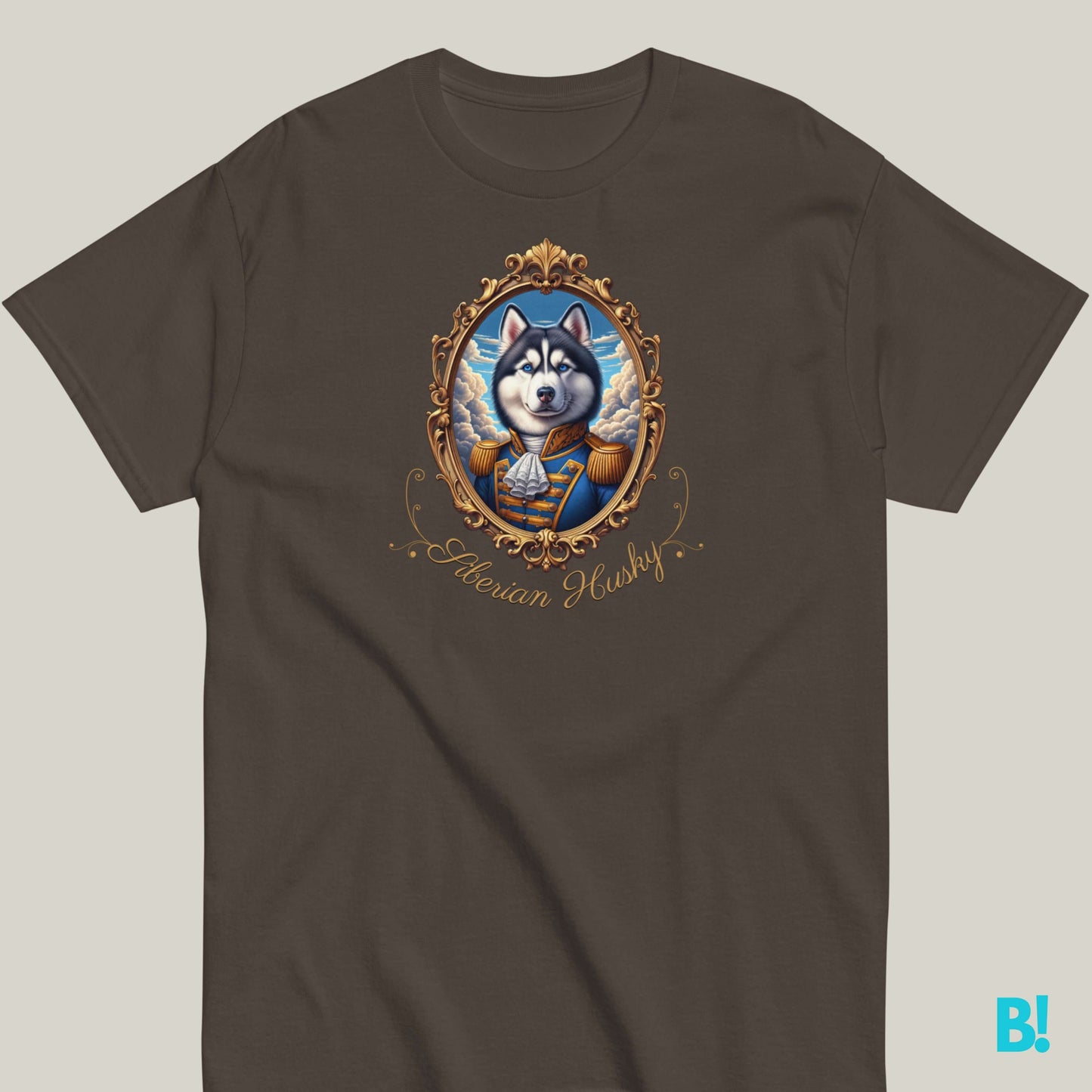 Siberian Husky Napoleon Portrait T-shirt – 100% Cotton Love Huskies? This Napoleon dog portrait T-shirt is perfect for you! 100% cotton, 7 colors. Great for all dog lovers! €29.50 B!NKY Comfywear