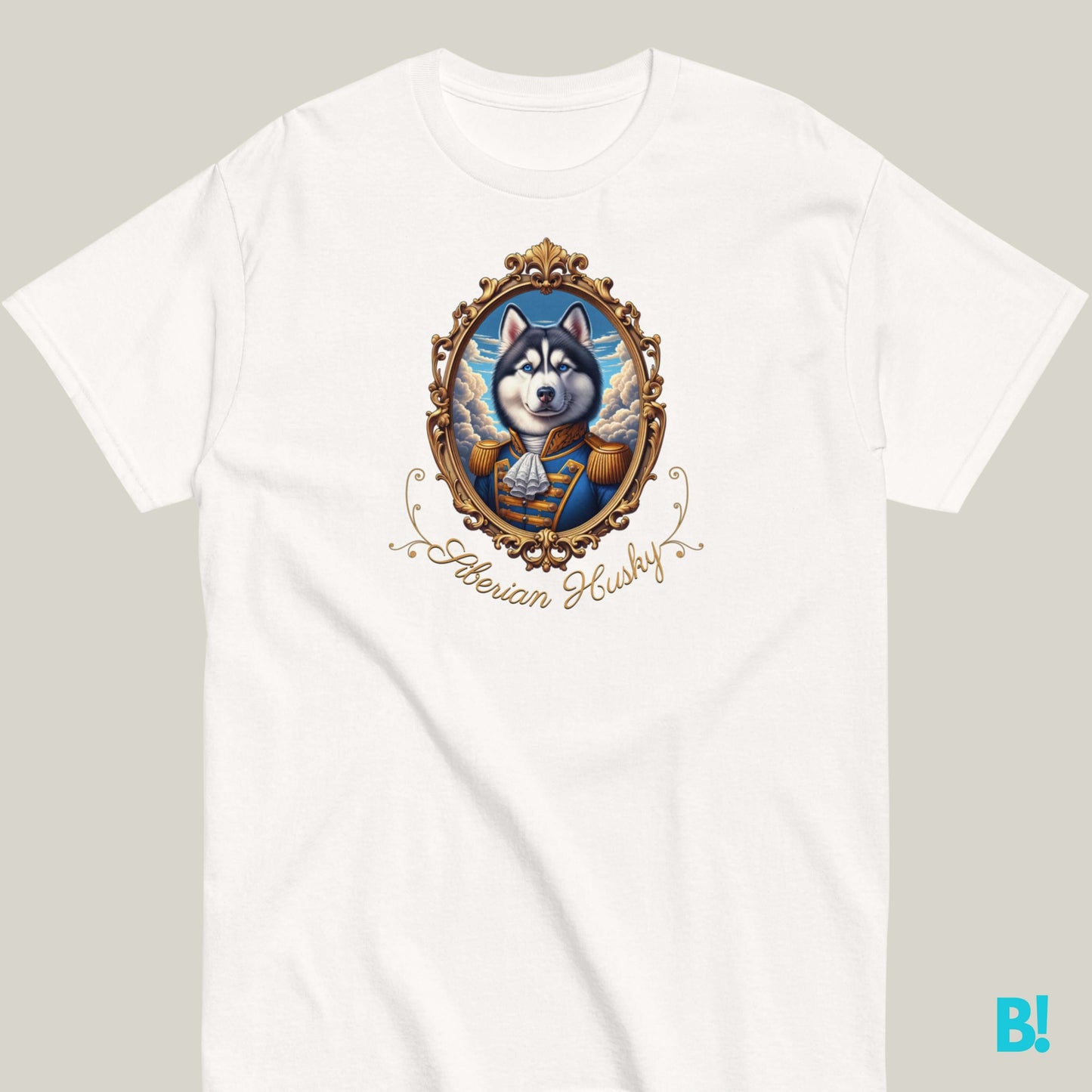 Siberian Husky Napoleon Portrait T-shirt – 100% Cotton Love Huskies? This Napoleon dog portrait T-shirt is perfect for you! 100% cotton, 7 colors. Great for all dog lovers! €29.50 B!NKY Comfywear