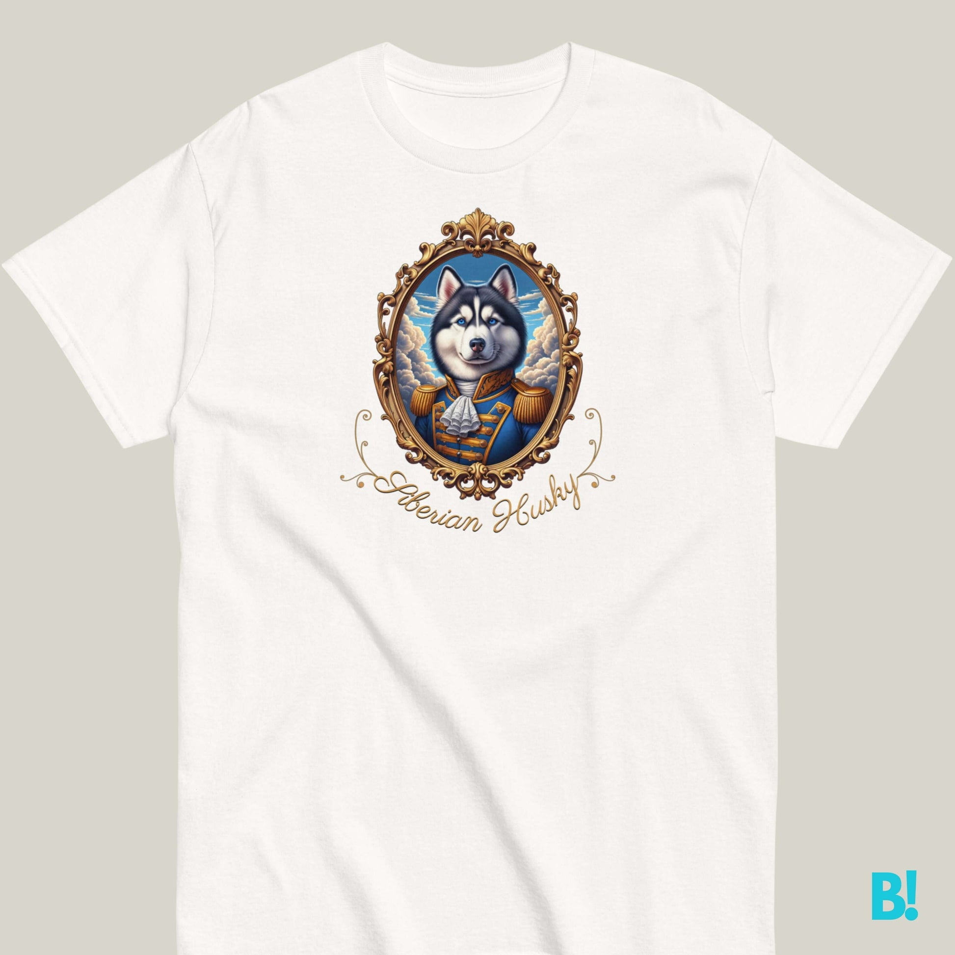 Siberian Husky Napoleon Portrait T-shirt – 100% Cotton Love Huskies? This Napoleon dog portrait T-shirt is perfect for you! 100% cotton, 7 colors. Great for all dog lovers! €29.50 B!NKY Comfywear