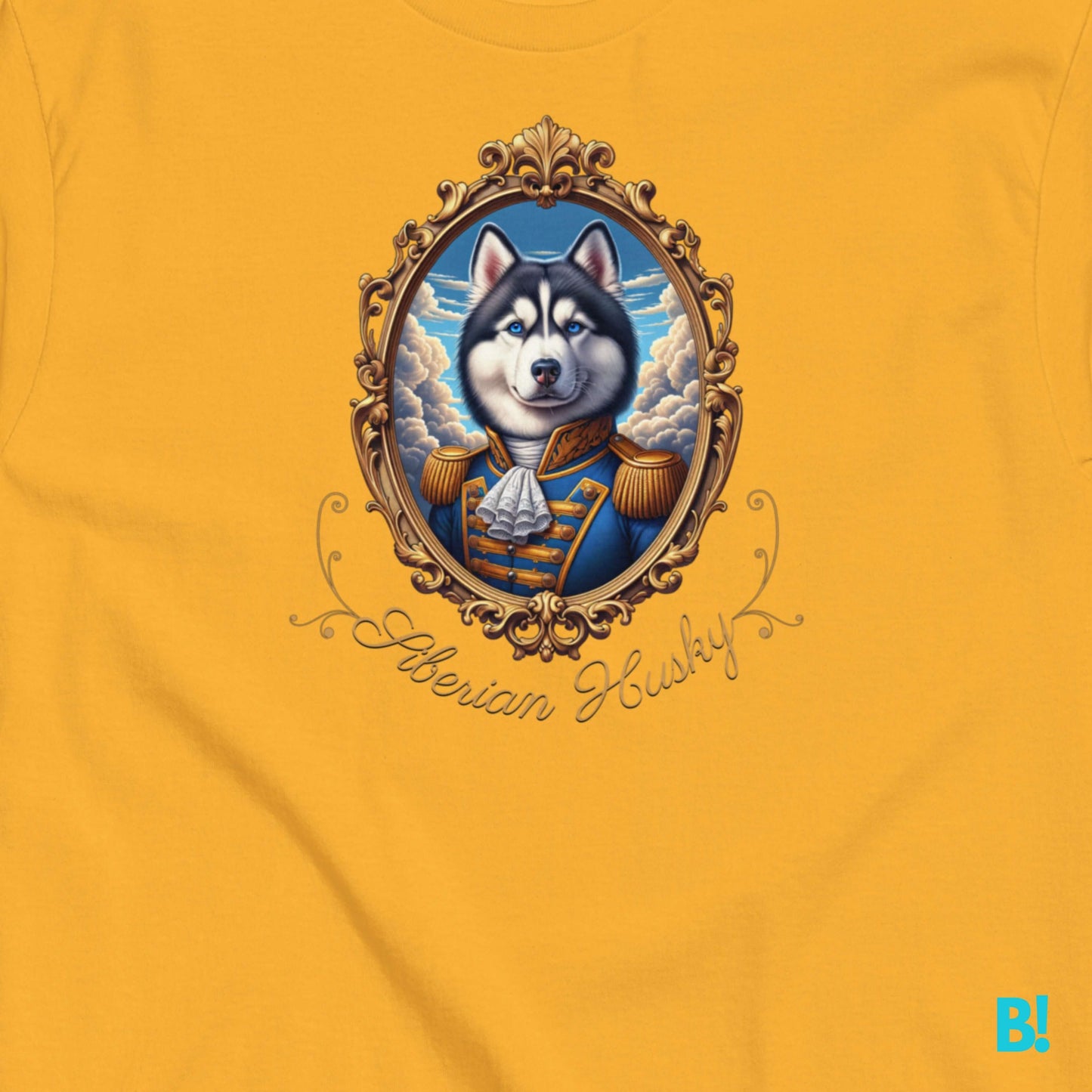 Siberian Husky Napoleon Portrait T-shirt – 100% Cotton Love Huskies? This Napoleon dog portrait T-shirt is perfect for you! 100% cotton, 7 colors. Great for all dog lovers! €29.50 B!NKY Comfywear