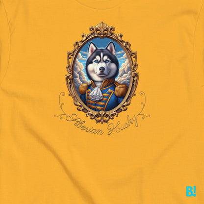 Siberian Husky Napoleon Portrait T-shirt – 100% Cotton Love Huskies? This Napoleon dog portrait T-shirt is perfect for you! 100% cotton, 7 colors. Great for all dog lovers! €29.50 B!NKY Comfywear