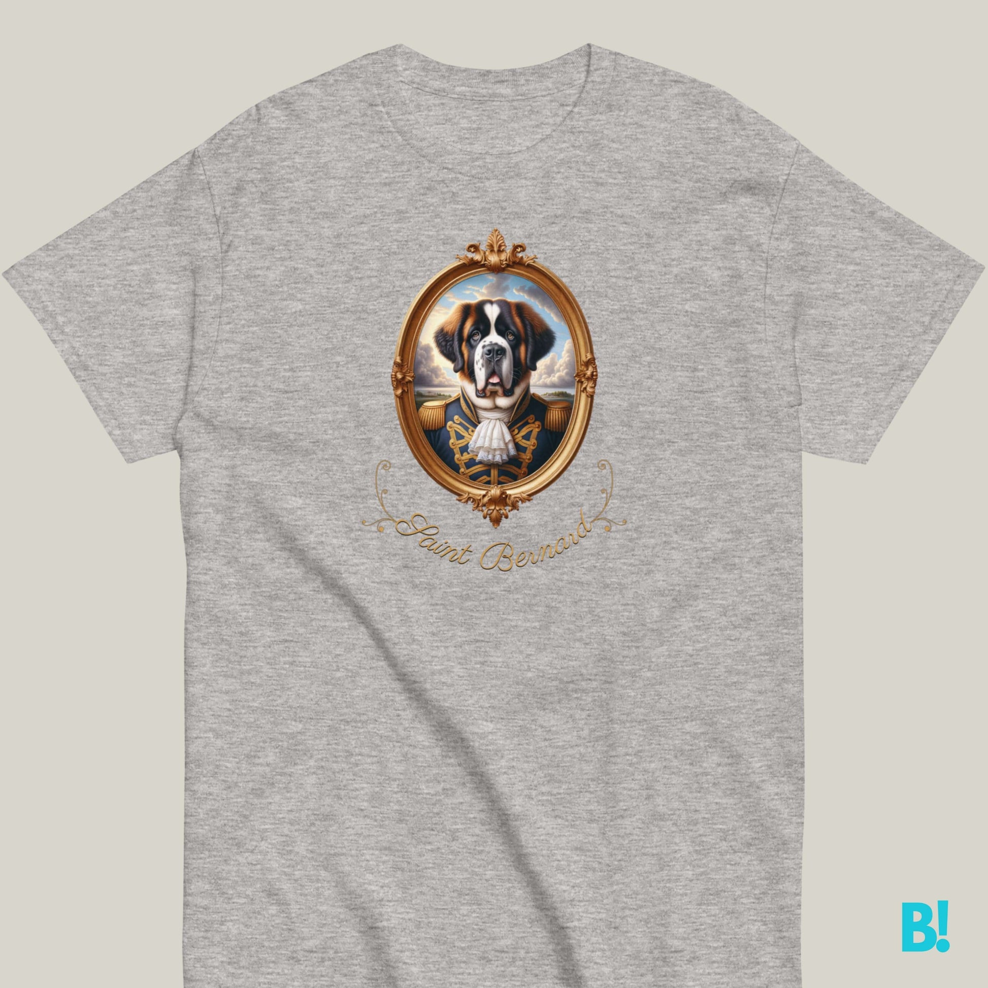 Saint Bernard Napoleon Dog T-shirt – 100% Cotton Celebrate your Saint Bernard with this Napoleon dog portrait T-shirt. Soft, cozy cotton in 7 colors. A must for dog lovers! €29.50 B!NKY Comfywear