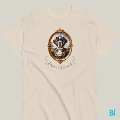 Saint Bernard Napoleon Dog T-shirt – 100% Cotton Celebrate your Saint Bernard with this Napoleon dog portrait T-shirt. Soft, cozy cotton in 7 colors. A must for dog lovers! €29.50 B!NKY Comfywear