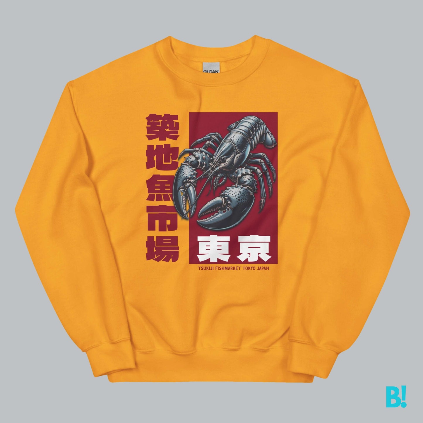  TSUKIJI FISHMARKET SWEATER Make a statement with the Tsukiji Fishmarket Sweater. This bold design brings a edgy Japanese style to your wardrobe. Crafted from a 50/50 blend of pre-shrunk cotton and polyester for a soft, perfect fit.