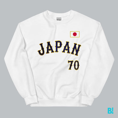 Step into the glory days of Baseball with the JAPAN 70 Baseball Sweater. Inspired by the iconic look of the '70s Japanese Baseball Team, this sweater channels vintage varsity vibes with a bold twist. Perfect for any fan of classic style and Japanese baseb