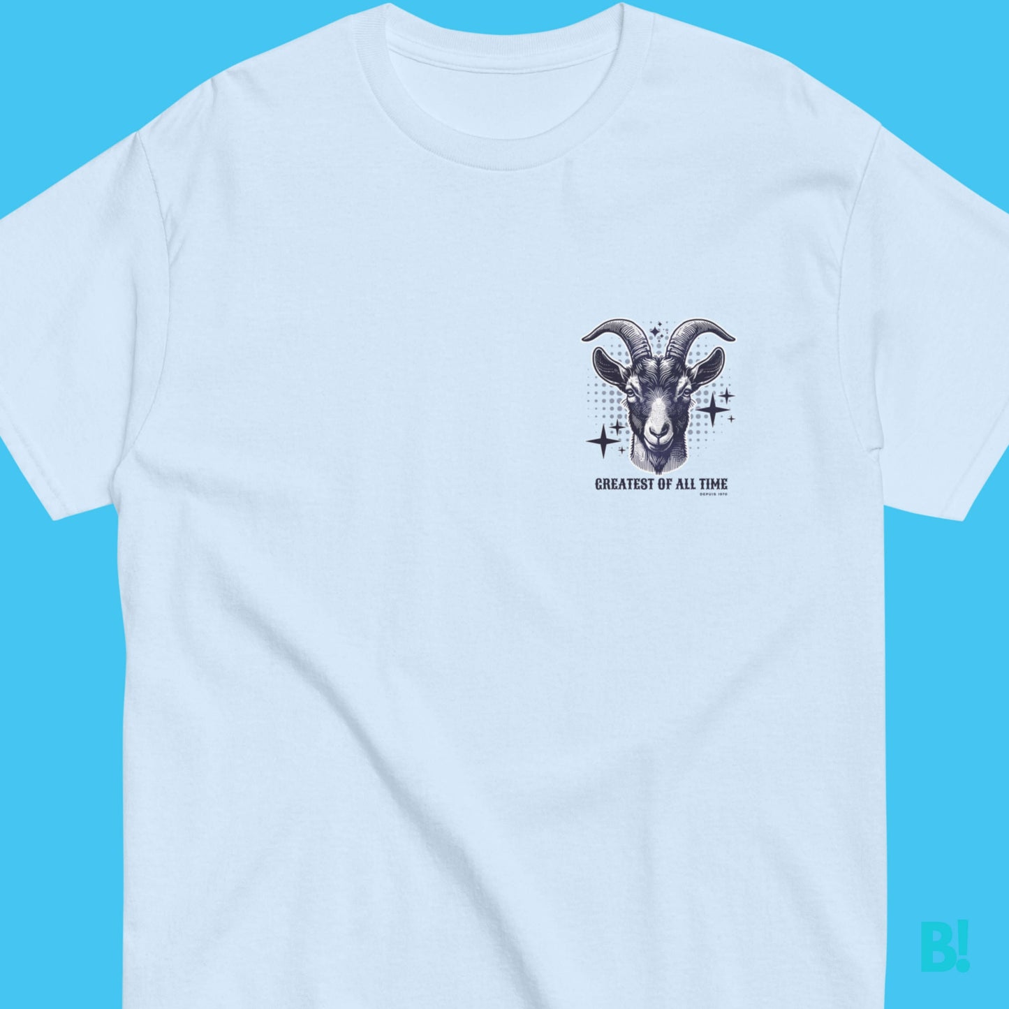 THE GOAT T-Shirt - Be the Best! Join the elite with our 'GOAT' T-Shirt. Unisex, 100% cotton, available in 4 colors, sizes S-XXXL. Designed by B!NKY Comfywear. €34.50 B!NKY Comfywear