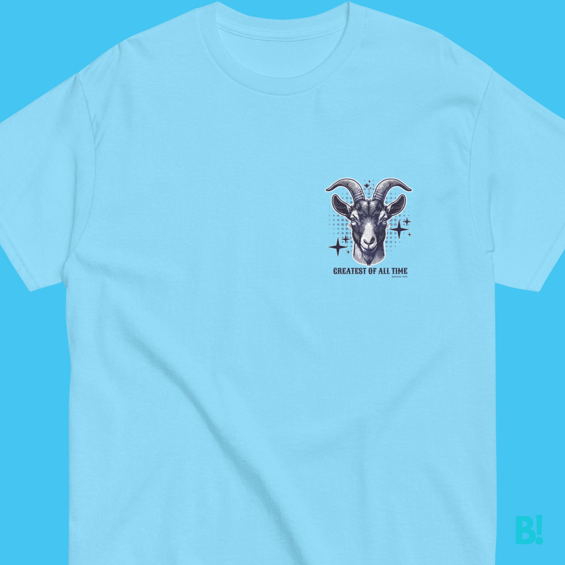 THE GOAT T-Shirt - Be the Best! Join the elite with our 'GOAT' T-Shirt. Unisex, 100% cotton, available in 4 colors, sizes S-XXXL. Designed by B!NKY Comfywear. €34.50 B!NKY Comfywear