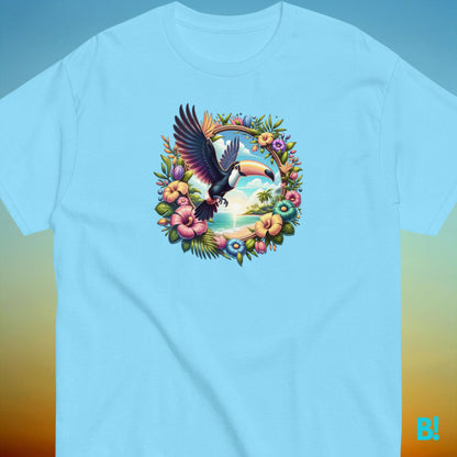 Toco Toucan T-Shirt: Summer Wear in Vibrant Colours Dive into summer with the Toco Toucan T-Shirt! Made from 100% cotton, available in S-XXXL, and in 6 fresh colours. Embrace tropical vibes now! €29.50 B!NKY Comfywear
