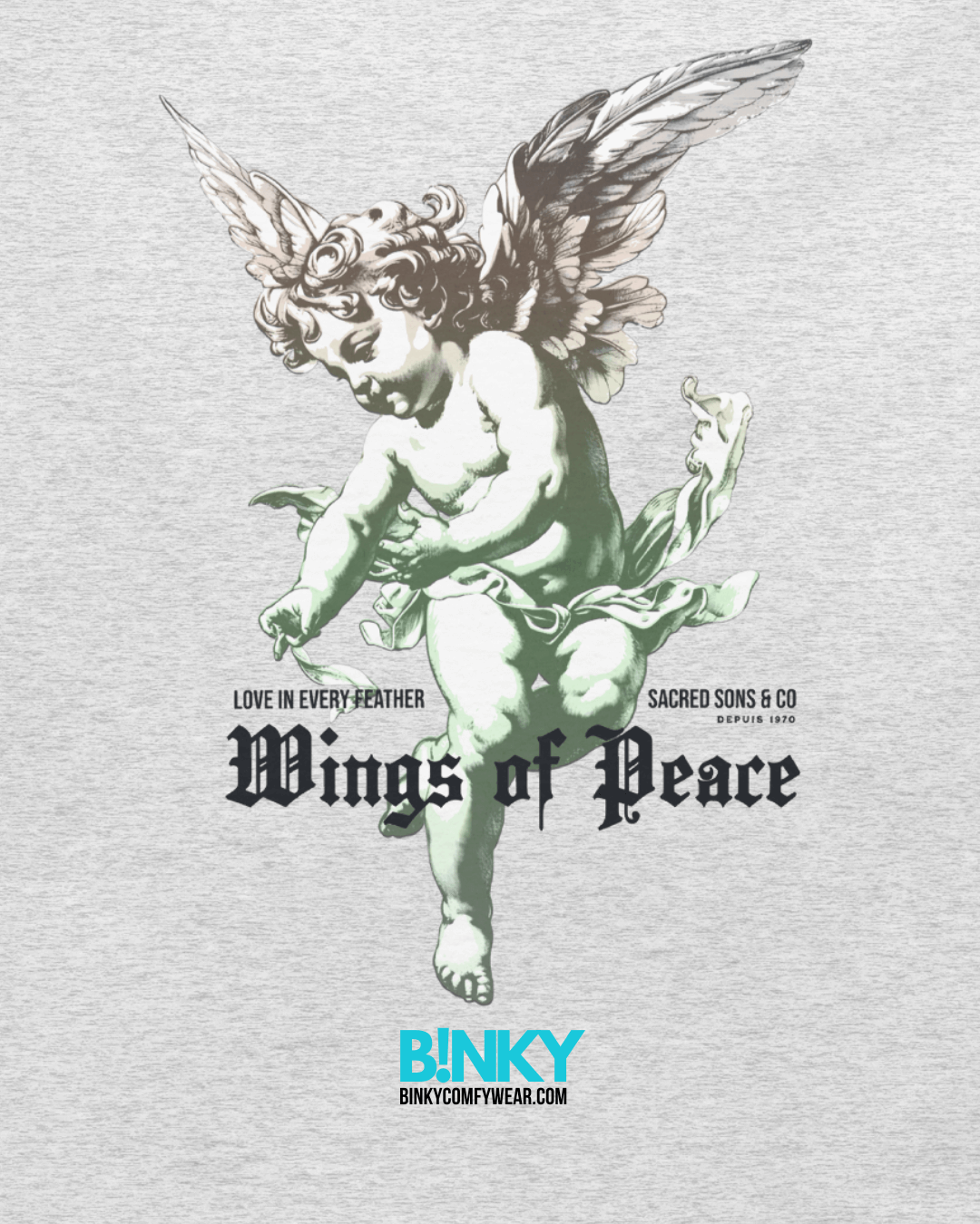 WINGS OF PEACE T-Shirt – 100% cotton, regular fit, peace and hope symbol