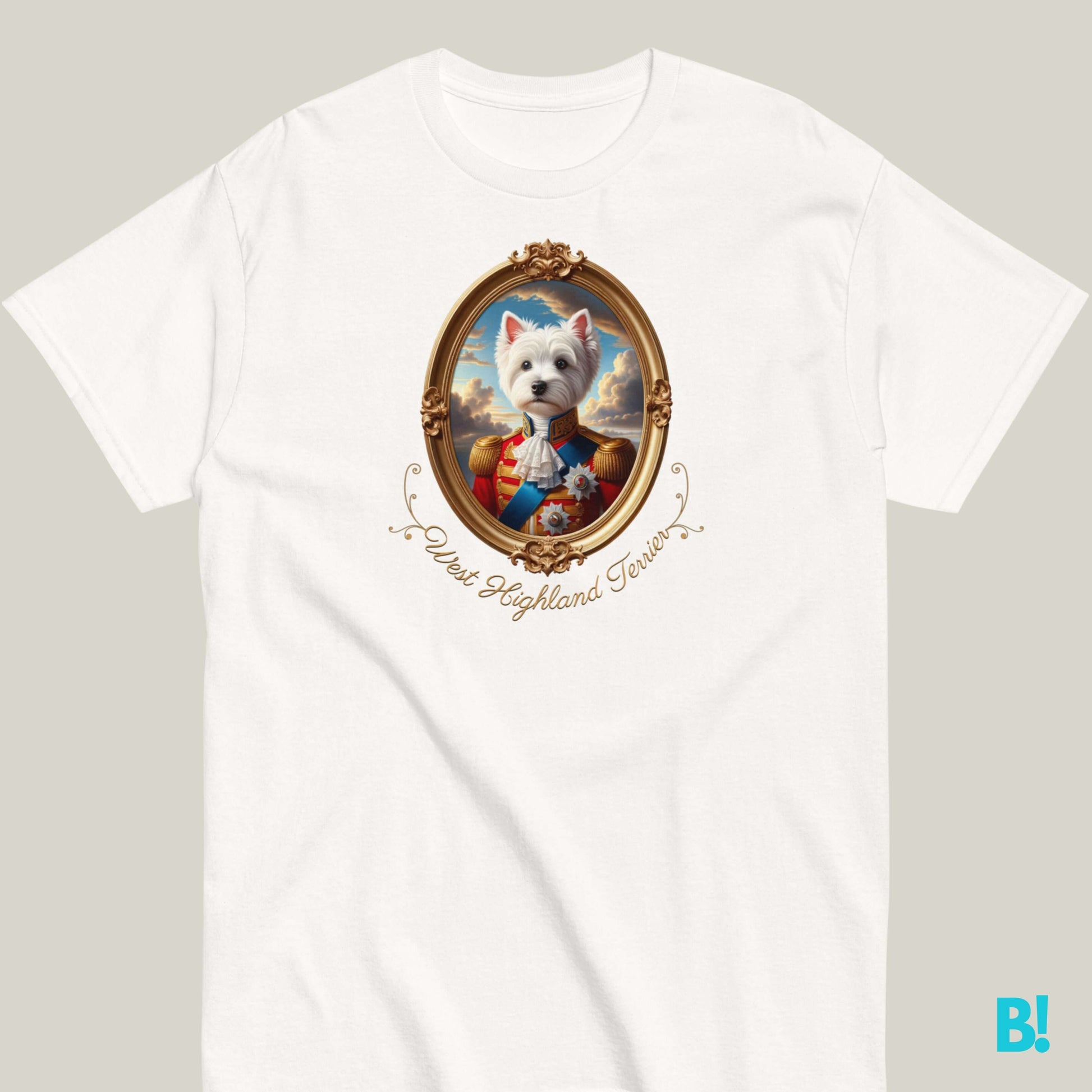 West Highland Terrier Napoleon T-shirt – 100% Cotton Celebrate your West Highland Terrier with this stylish Napoleon dog portrait T-shirt. Soft cotton, 7 colors. A must-have for Westie lovers! €29.50 B!NKY Comfywear