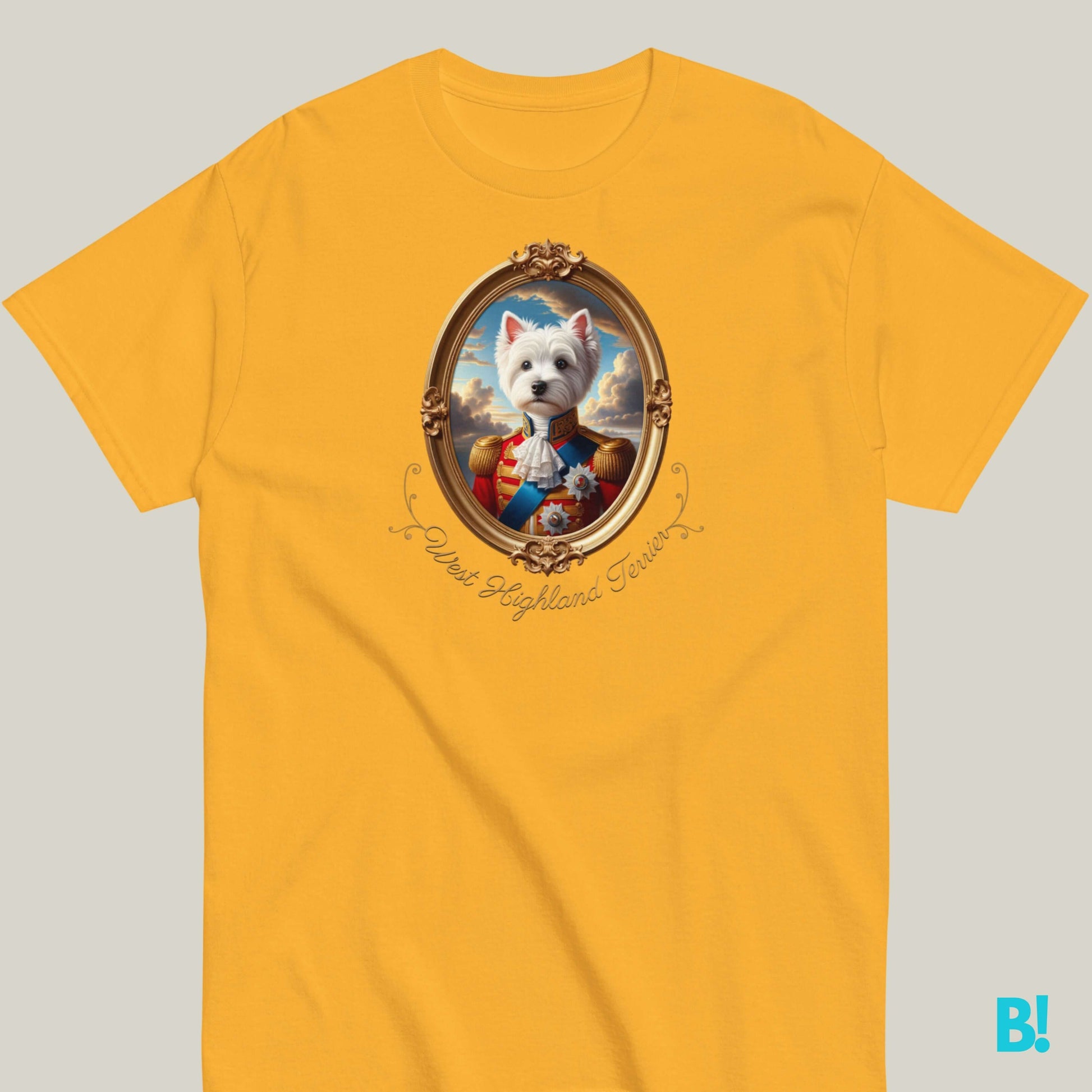 West Highland Terrier Napoleon T-shirt – 100% Cotton Celebrate your West Highland Terrier with this stylish Napoleon dog portrait T-shirt. Soft cotton, 7 colors. A must-have for Westie lovers! €29.50 B!NKY Comfywear