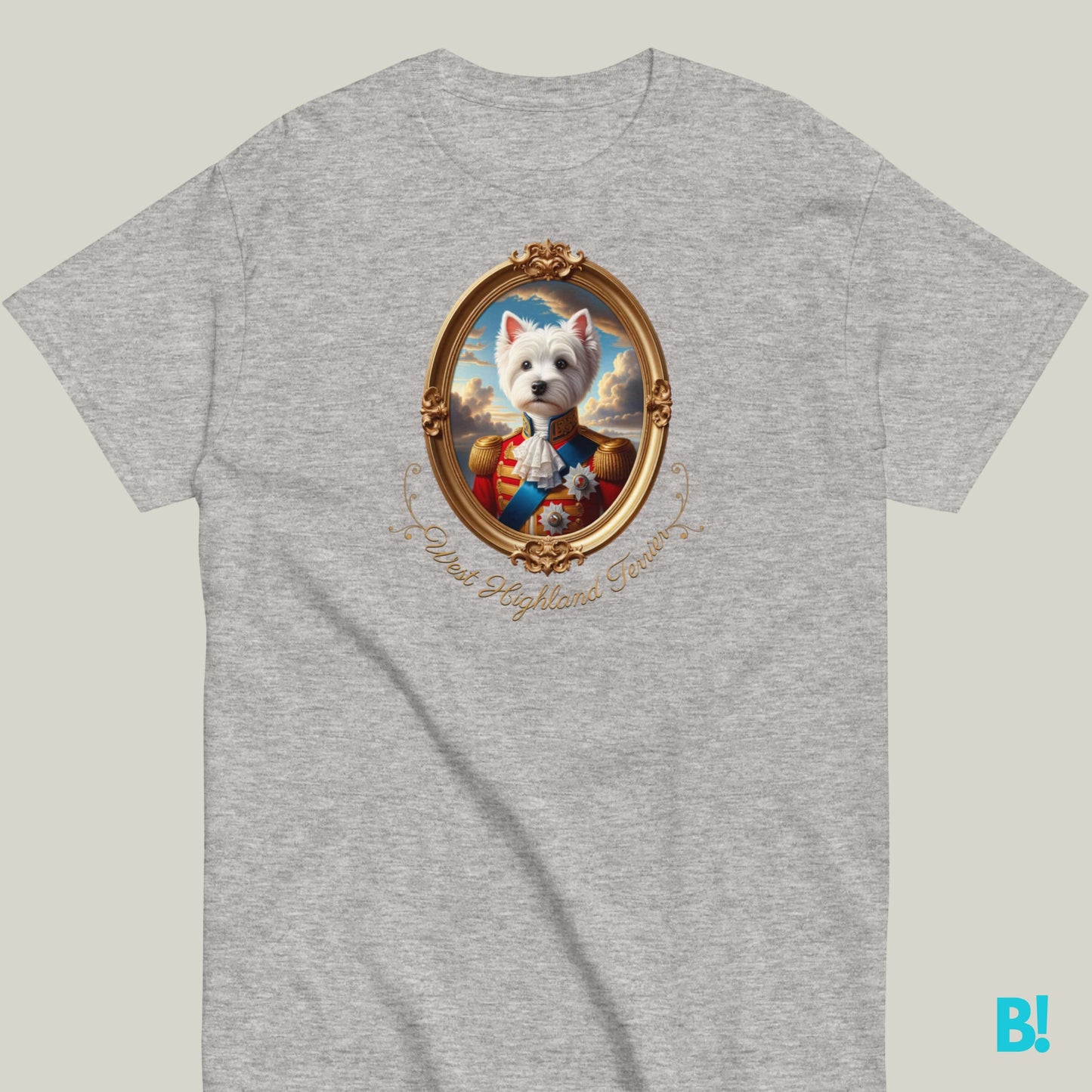 West Highland Terrier Napoleon T-shirt – 100% Cotton Celebrate your West Highland Terrier with this stylish Napoleon dog portrait T-shirt. Soft cotton, 7 colors. A must-have for Westie lovers! €29.50 B!NKY Comfywear