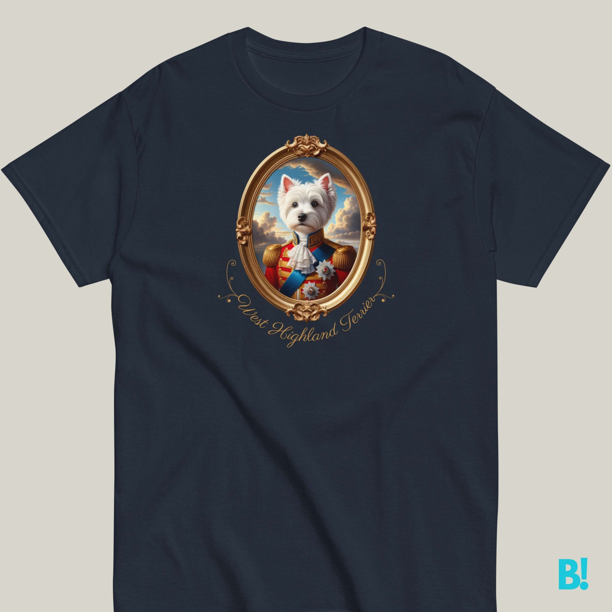 West Highland Terrier Napoleon T-shirt – 100% Cotton Celebrate your West Highland Terrier with this stylish Napoleon dog portrait T-shirt. Soft cotton, 7 colors. A must-have for Westie lovers! €29.50 B!NKY Comfywear