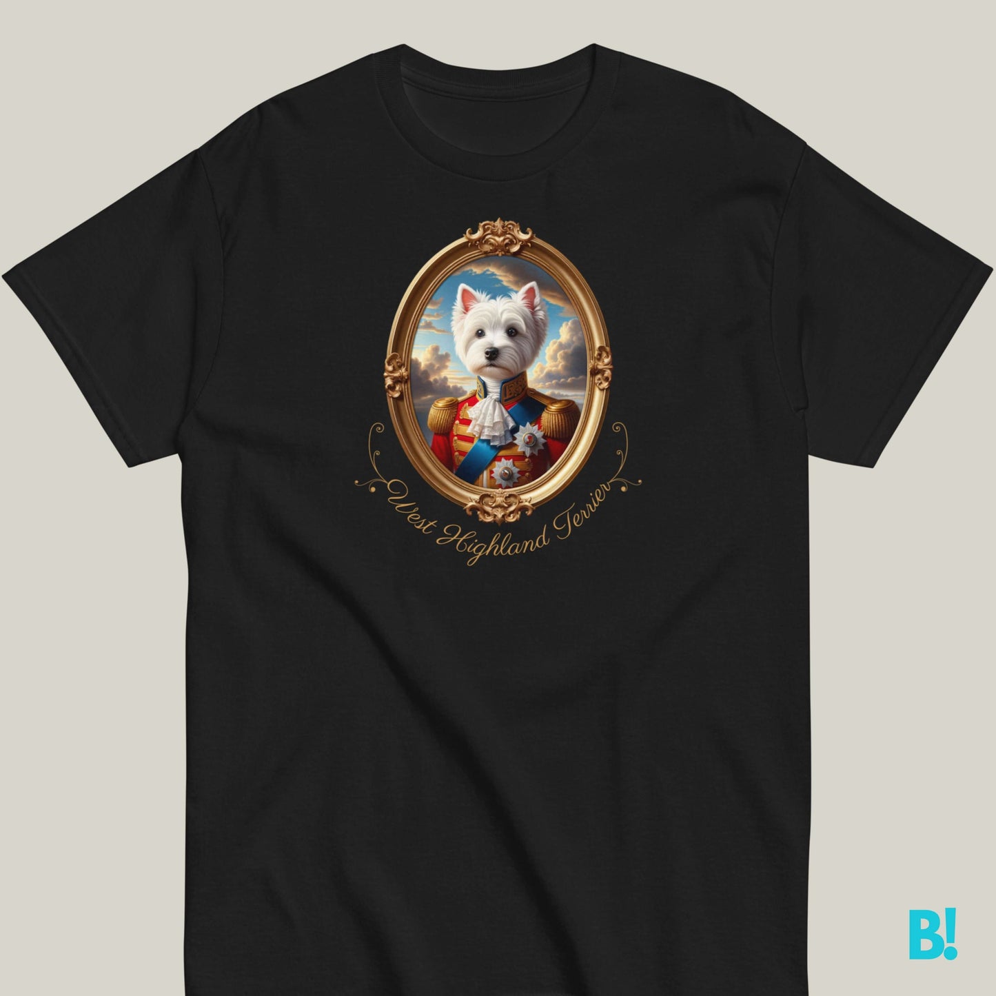 West Highland Terrier Napoleon T-shirt – 100% Cotton Celebrate your West Highland Terrier with this stylish Napoleon dog portrait T-shirt. Soft cotton, 7 colors. A must-have for Westie lovers! €29.50 B!NKY Comfywear