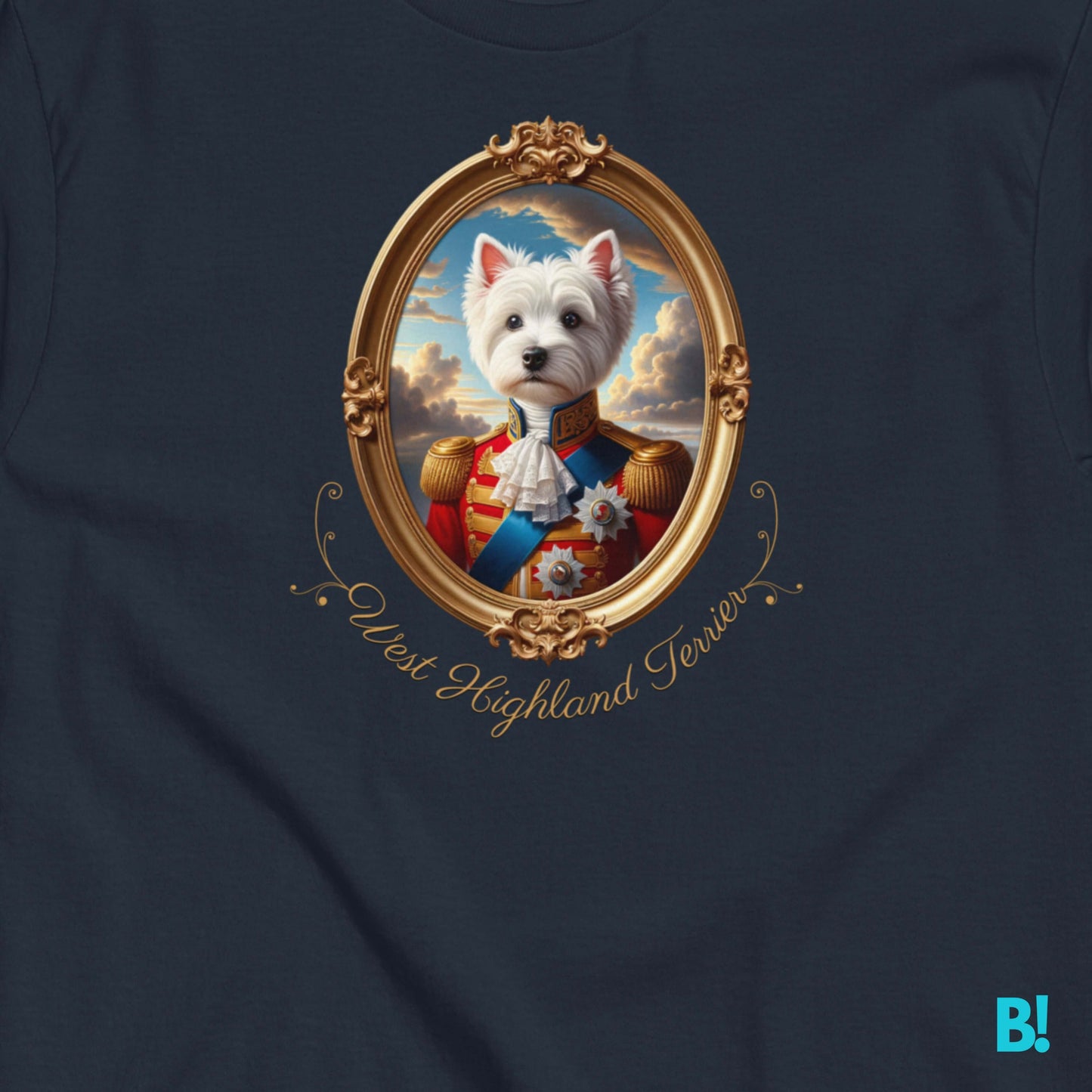 West Highland Terrier Napoleon T-shirt – 100% Cotton Celebrate your West Highland Terrier with this stylish Napoleon dog portrait T-shirt. Soft cotton, 7 colors. A must-have for Westie lovers! €29.50 B!NKY Comfywear