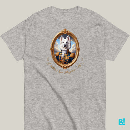 White Swiss Shepherd Dog Portrait T-shirt – Cotton Comfort Love your White Swiss Shepherd? This T-shirt with a Napoleon portrait is perfect! 100% cotton, 7 color options. Get yours today! €29.50 B!NKY Comfywear