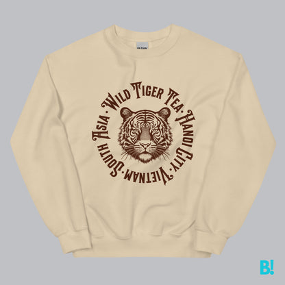 Wild Tiger Tea Hanoi Vietnam Sweater Experience the cozy feel of our Classic Wild Tiger Tea Sweater by BinkyComfywear. Made from a 50/50 blend of Cotton and Polyester for a perfect fit. Order now! €39.00 B!NKY Comfywear