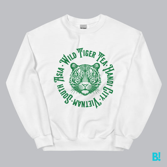 Wild Tiger Tea Hanoi Vietnam Sweater Experience the cozy feel of our Classic Wild Tiger Tea Sweater by BinkyComfywear. Made from a 50/50 blend of Cotton and Polyester for a perfect fit. Order now! €39.00 B!NKY Comfywear