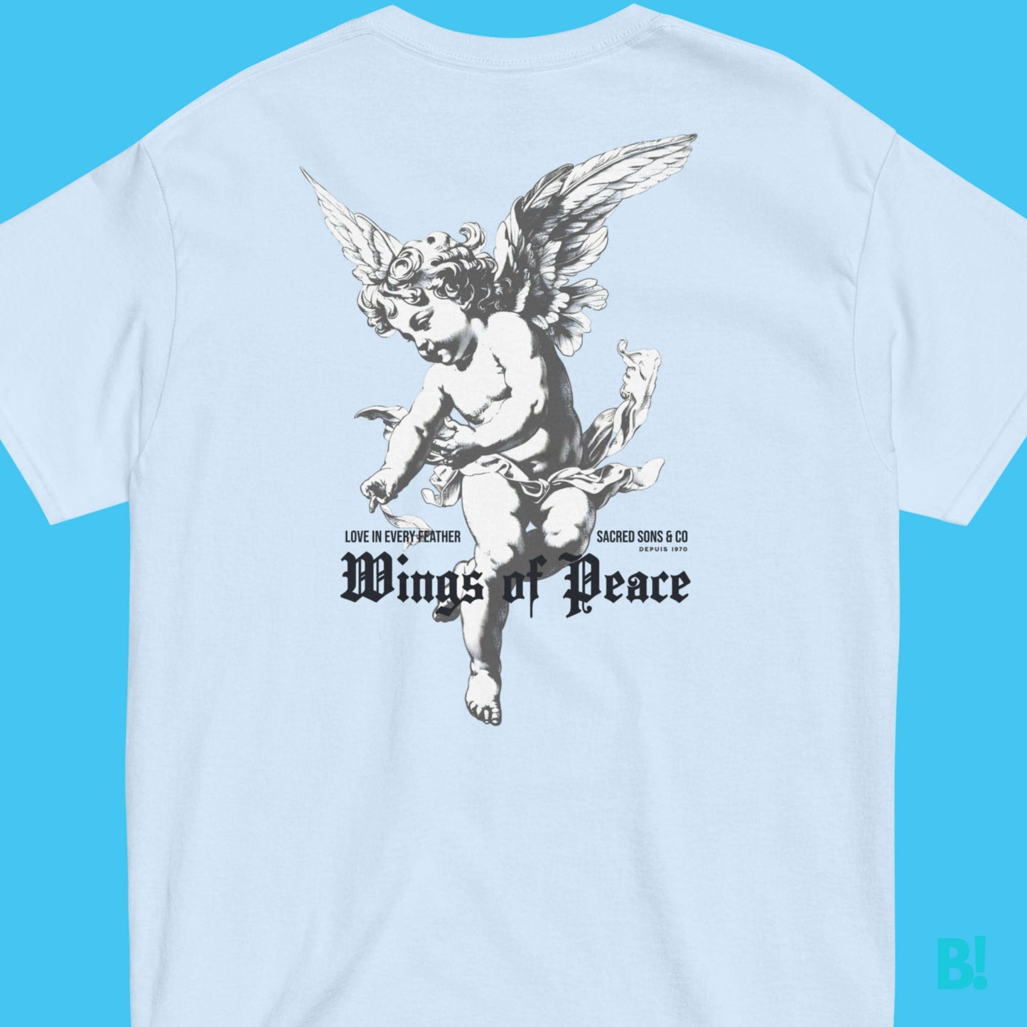 Wings of Peace T-Shirt, Embrace Love & Unity Discover the Wings of Peace T-Shirt, a soft 100% cotton unisex tee featuring a timeless design by DEPUIS 1970. Available in 5 colors and sizes up to XXXL. €34.50 B!NKY Comfywear