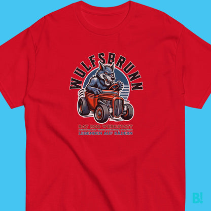 WULFSBRUNN Custom Rods T-Shirt - Speed Meets Style Discover the WULFSBRUNN Custom Rods T-Shirt. 100% cotton, unisex, available in 6 colors, sizes S-XXXL. Design by B!NKY Comfywear. €29.50 B!NKY Comfywear