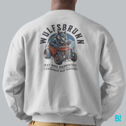 WULFSBRUNN - Classic Custom Rat Rods Sweater Discover the Wulfsbrunn Sweater by DEPUIS 1970. Made from a 50/50 blend of Cotton and Polyester. Soft feel, perfect fit. Size guides available. €49.00 B!NKY Comfywear