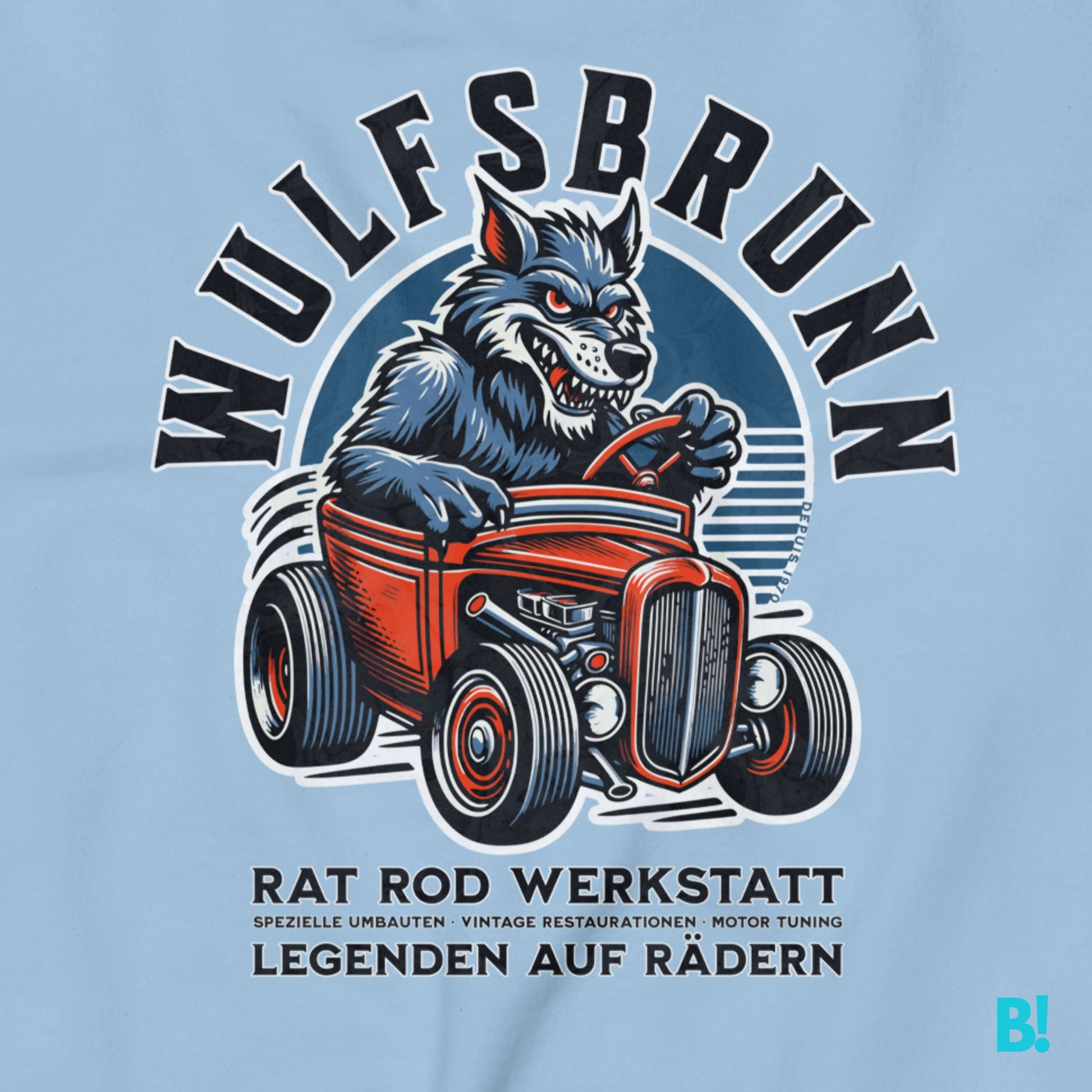 WULFSBRUNN - Classic Custom Rat Rods Sweater Discover the Wulfsbrunn Sweater by DEPUIS 1970. Made from a 50/50 blend of Cotton and Polyester. Soft feel, perfect fit. Size guides available. €49.00 B!NKY Comfywear