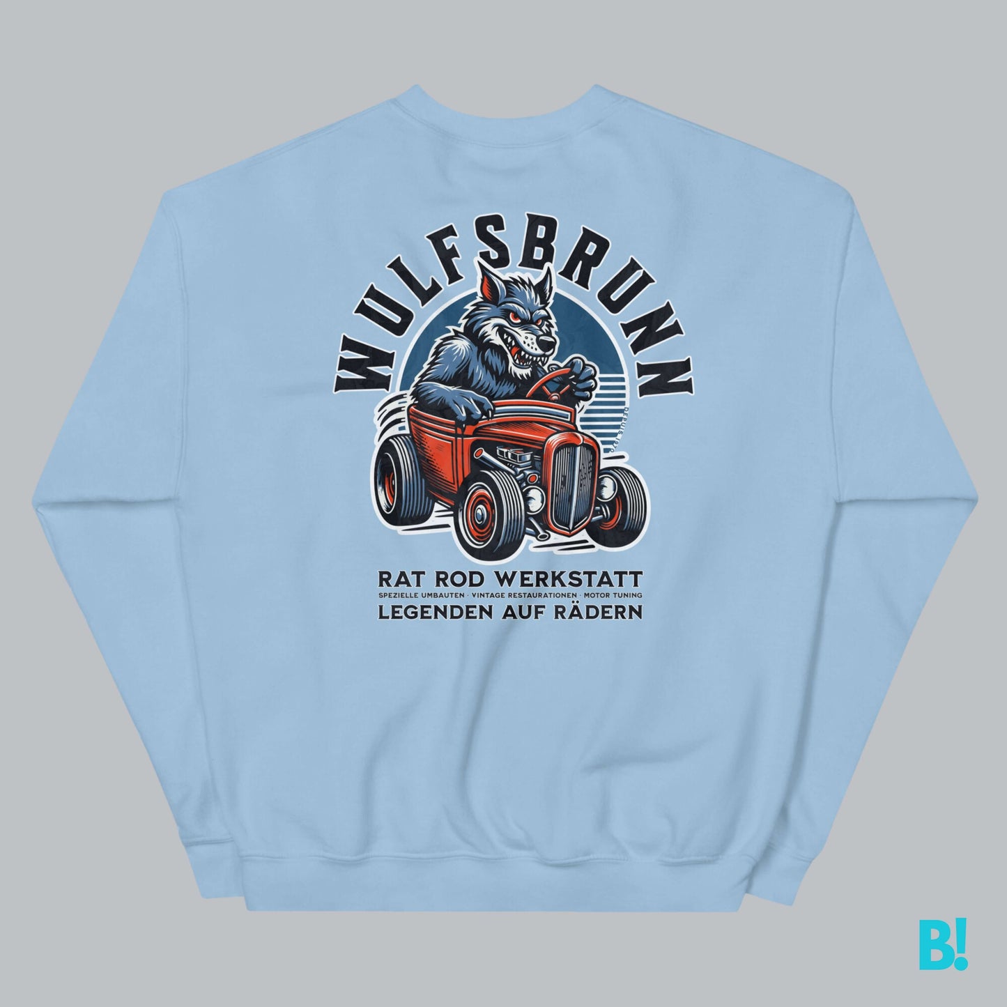 WULFSBRUNN - Classic Custom Rat Rods Sweater Discover the Wulfsbrunn Sweater by DEPUIS 1970. Made from a 50/50 blend of Cotton and Polyester. Soft feel, perfect fit. Size guides available. €49.00 B!NKY Comfywear