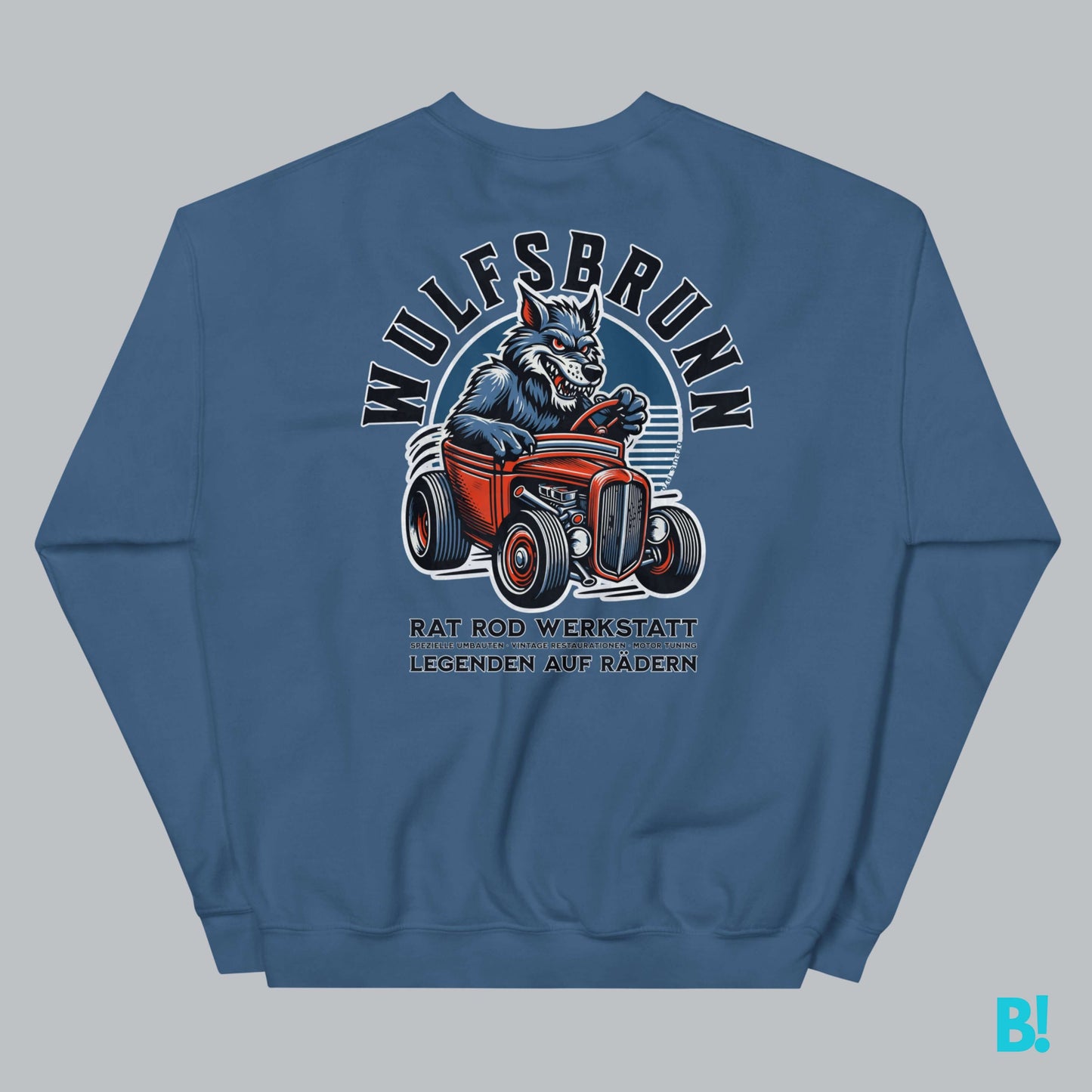 WULFSBRUNN - Classic Custom Rat Rods Sweater Discover the Wulfsbrunn Sweater by DEPUIS 1970. Made from a 50/50 blend of Cotton and Polyester. Soft feel, perfect fit. Size guides available. €49.00 B!NKY Comfywear