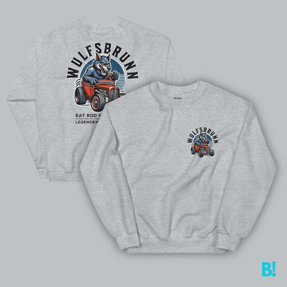 WULFSBRUNN - Classic Custom Rat Rods Sweater Discover the Wulfsbrunn Sweater by DEPUIS 1970. Made from a 50/50 blend of Cotton and Polyester. Soft feel, perfect fit. Size guides available. €49.00 B!NKY Comfywear