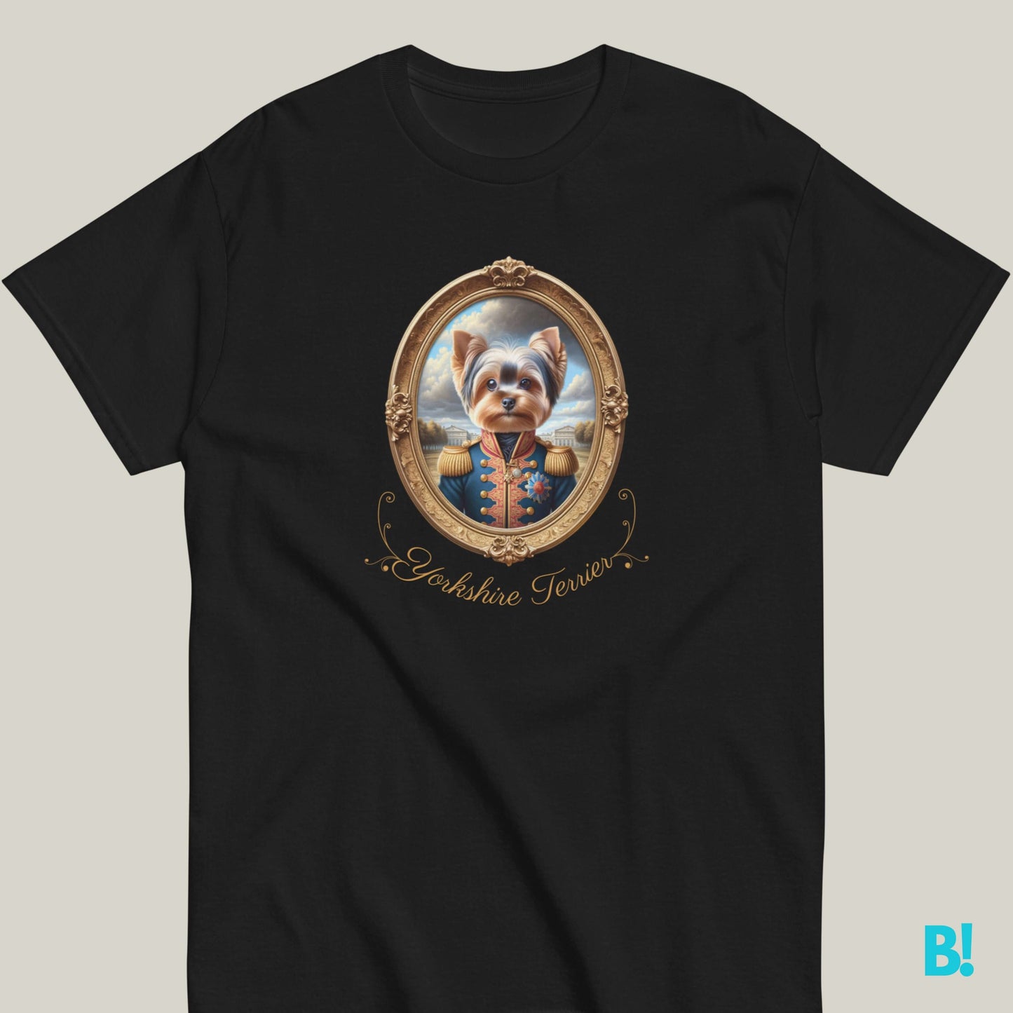 Yorkshire Terrier Napoleon Portrait T-shirt 100% Cotton Stylish Napoleon portrait of the Yorkshire Terrier. 100% cotton, 7 colors to choose from. Perfect gift for any Yorkie fan! €29.50 B!NKY Comfywear